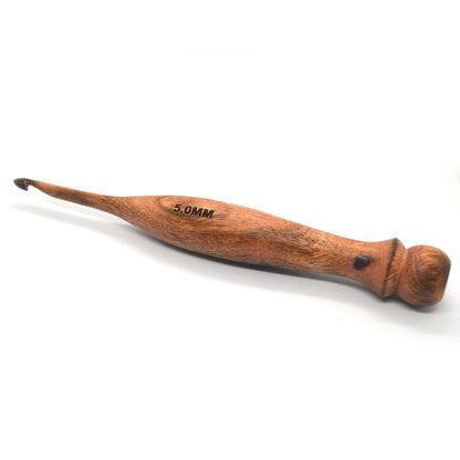 Handcrafted Wooden Crochet Hooks - Sculpted
