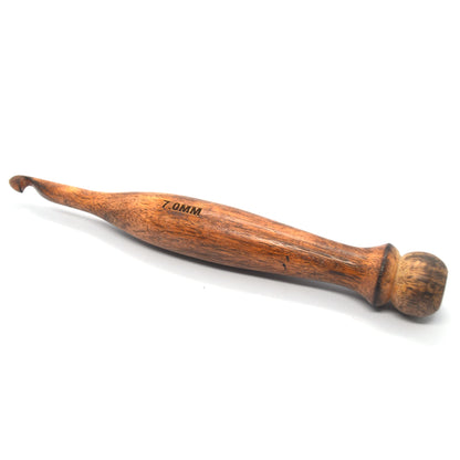 Handcrafted Wooden Crochet Hooks - Sculpted