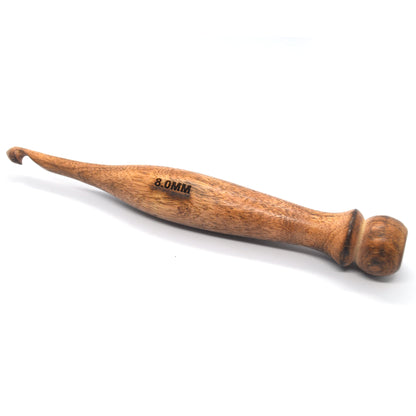 Handcrafted Wooden Crochet Hooks - Sculpted