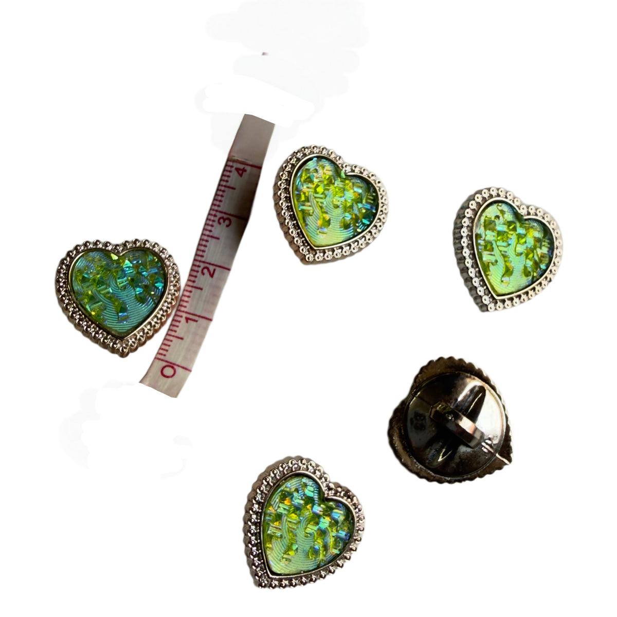 Cardiac Building Button Heart Buttons (Pack of 5) – Artytextures