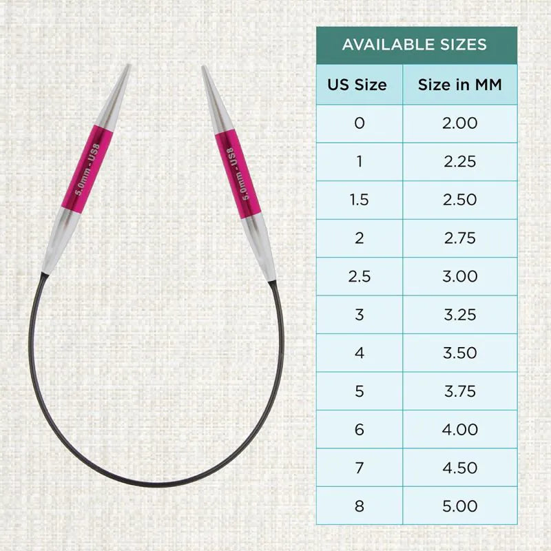 Cable Laying Methods Zing Fixed Circular Needle – Artytextures