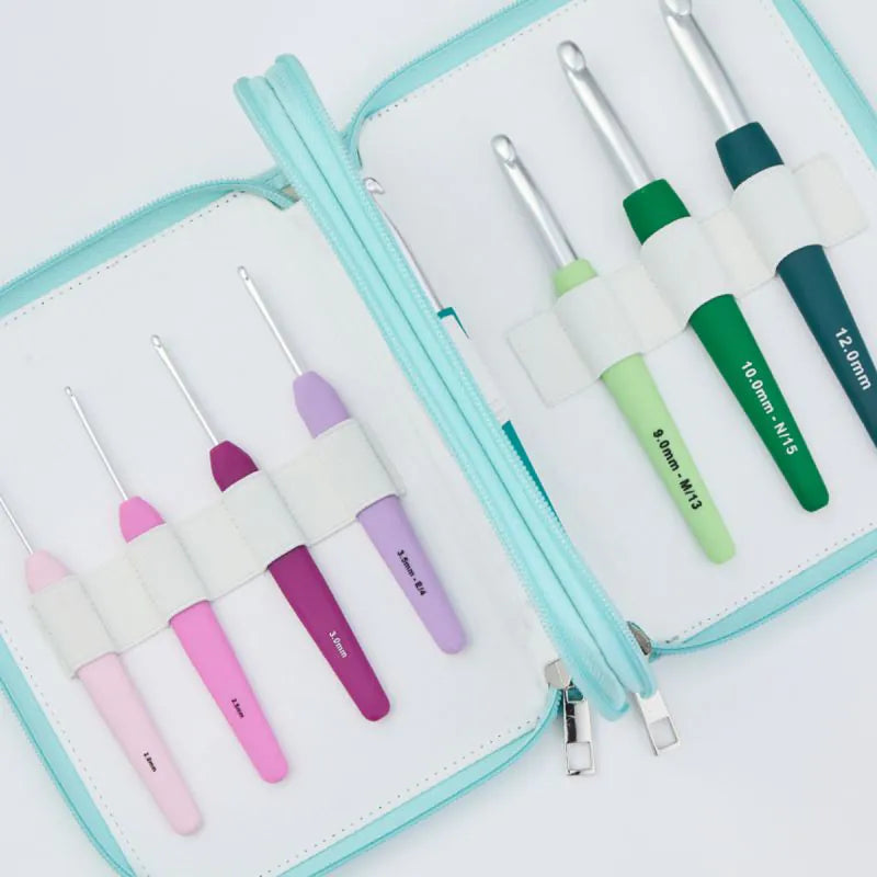 Waves Single Ended Crochet Hook Sets - GRANDE (Set of 14 hooks)