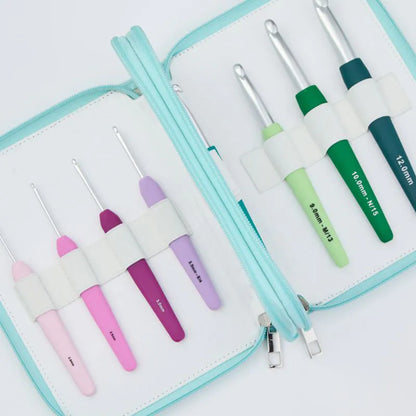 Waves Single Ended Crochet Hook Sets - GRANDE (Set of 14 hooks)